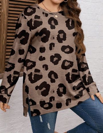 Bluza SHEIN CURVE, maro