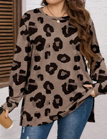 Bluza SHEIN CURVE, maro