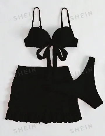 Costum de baie SHEIN, negru