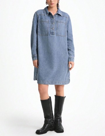 Rochie scurta SHEIN, albastru