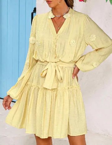 Rochie scurta SHEIN, galben