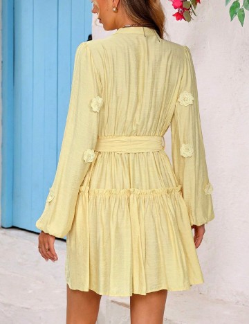 Rochie scurta SHEIN, galben