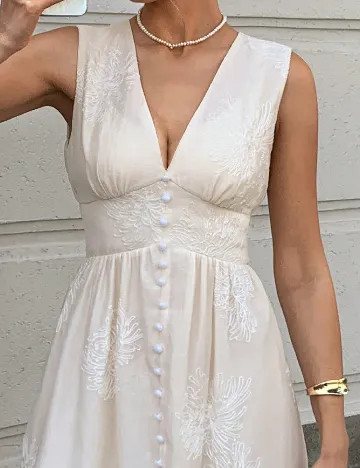 Rochie medie SHEIN, crem