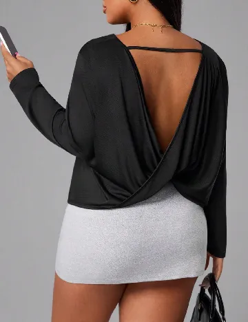 Bluza SHEIN CURVE, negru
