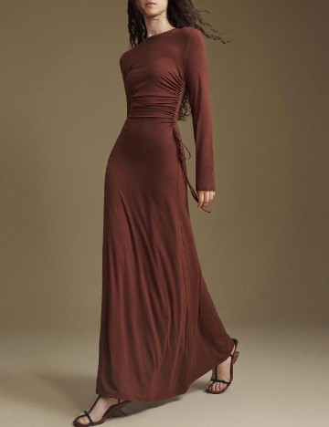 Rochie lunga SHEIN, maro