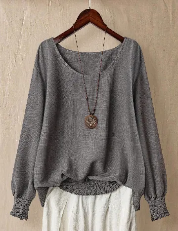 Bluza SHEIN CURVE, gri