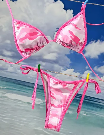 Costum de baie SHEIN, roz