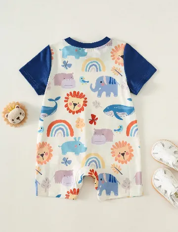Salopeta Shein Kids, crem