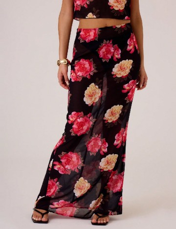 Fusta SHEIN, floral print