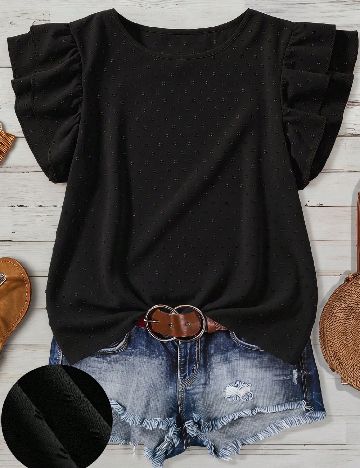 Bluza SHEIN CURVE, negru