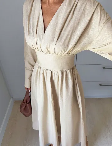 Rochie lunga SHEIN, crem