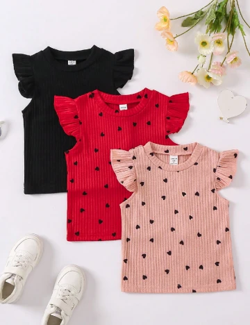 Set bluze 3 bucati Shein Kids, mix culori