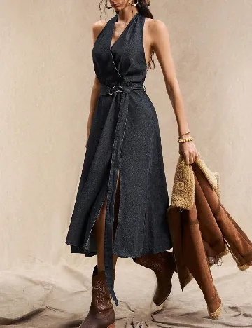 Rochie medie SHEIN, bleumarin