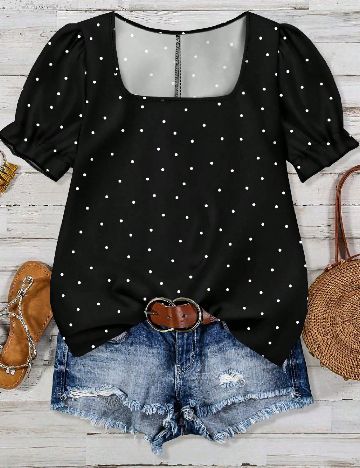 Bluza SHEIN CURVE, negru