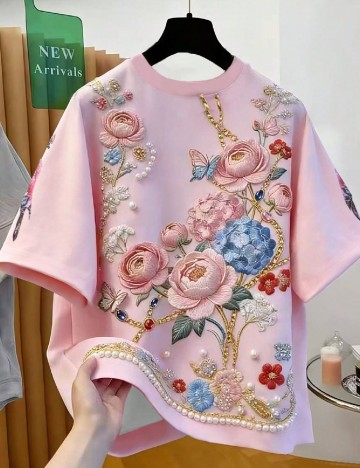 Tricou SHEIN, roz