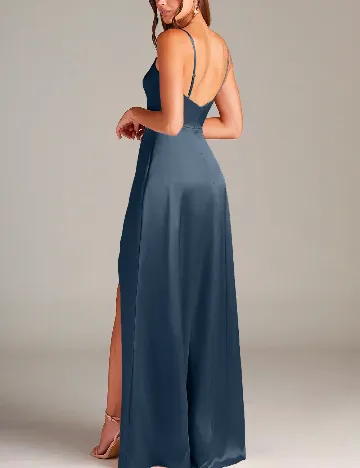 Rochie lunga Azazie, albastru
