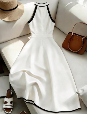 Rochie lunga SHEIN, alb