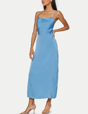 Rochie lunga Vila, albastru
