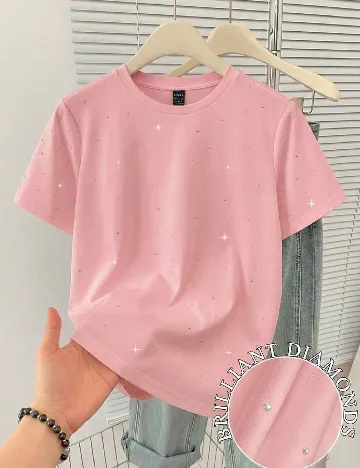 Tricou SHEIN CURVE, roz