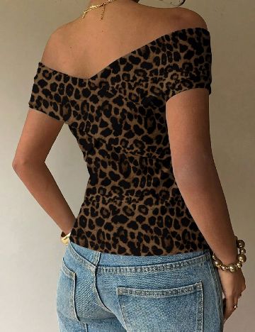 Top SHEIN, animal print