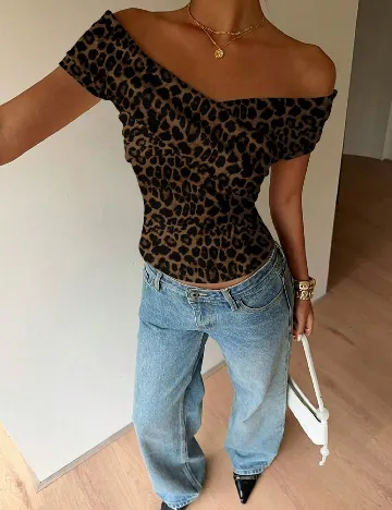 Top SHEIN, animal print