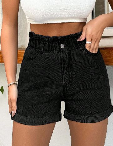 Pantaloni scurti SHEIN, negru