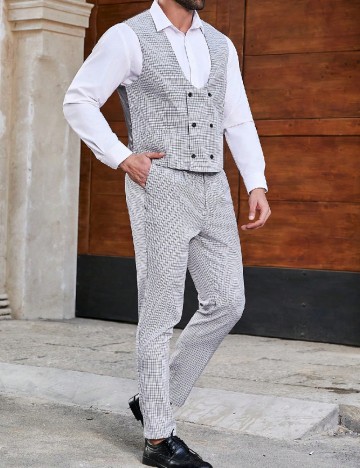 Costum SHEIN Plus Size Men, gri