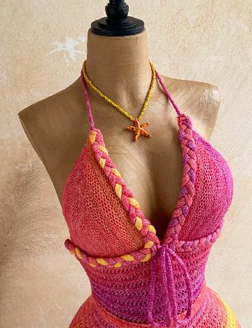 Salopeta de plaja SHEIN, mix culori