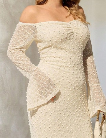 Rochie lunga SHEIN CURVE, crem
