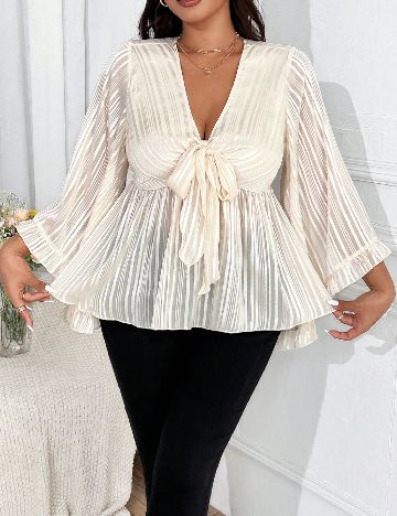 Bluza SHEIN CURVE, crem