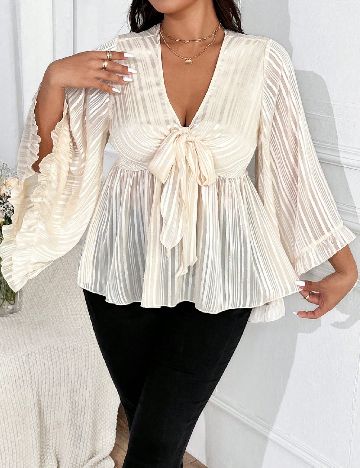Bluza SHEIN CURVE, crem