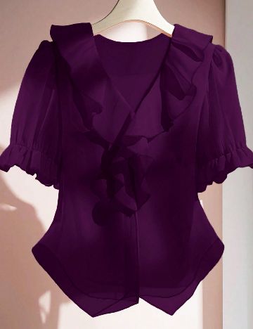 Bluza SHEIN CURVE, mov