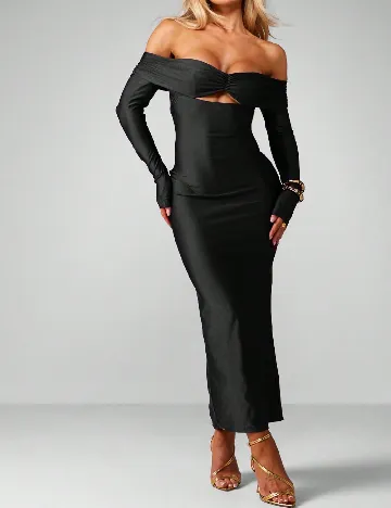 Rochie lunga Missguided, negru