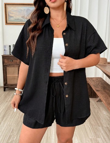 Compleu SHEIN CURVE, negru