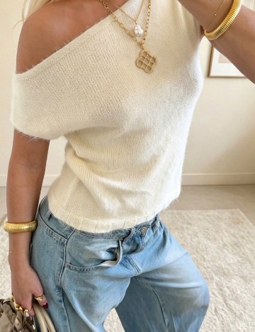 Top SHEIN, crem