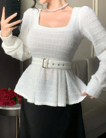 Bluza Dazy, alb