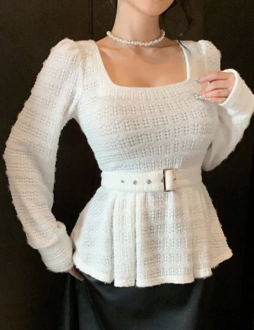 Bluza Dazy, alb