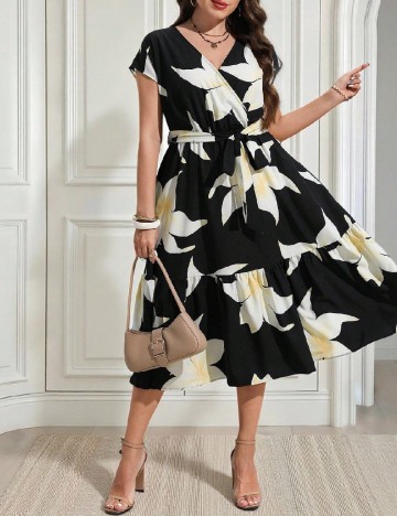 Rochie medie SHEIN CURVE, negru