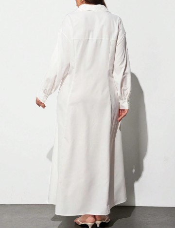 Rochie lunga SHEIN CURVE, alb
