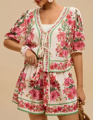 Compleu SHEIN CURVE, floral print