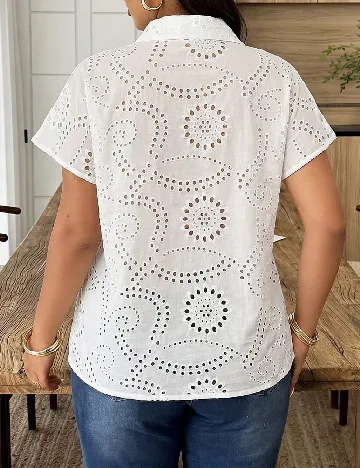 Bluza SHEIN CURVE, alb