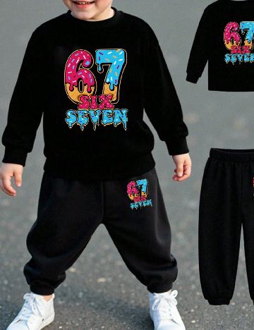 Compleu Shein Kids, negru