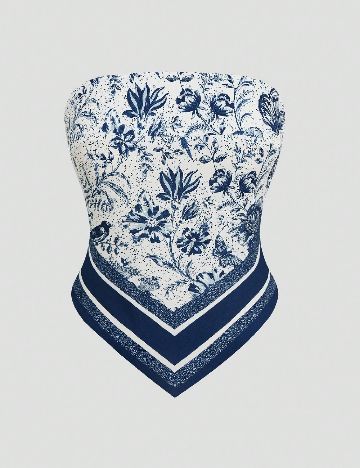 Top SHEIN CURVE, albastru