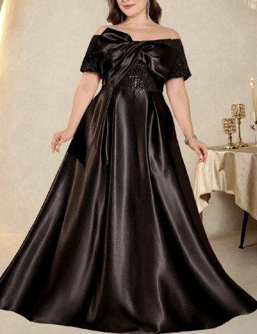 Rochie lunga SHEIN CURVE, negru