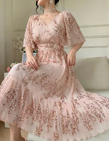 Rochie lunga SHEIN, roz