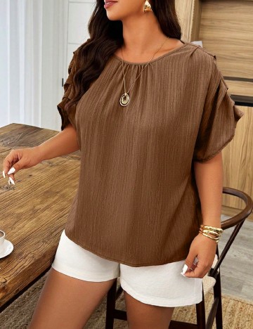 Bluza SHEIN CURVE, maro