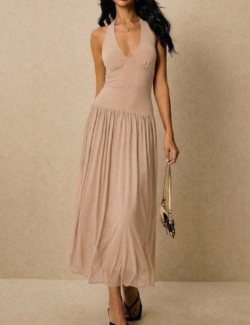 Rochie lunga SHEIN, maro