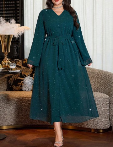 Rochie lunga SHEIN CURVE, albastru