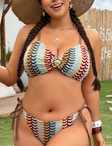 Costum de baie SHEIN CURVE, mix culori