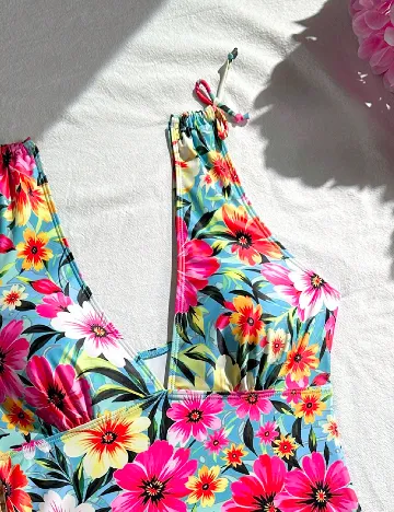 Costum de baie SHEIN, floral print